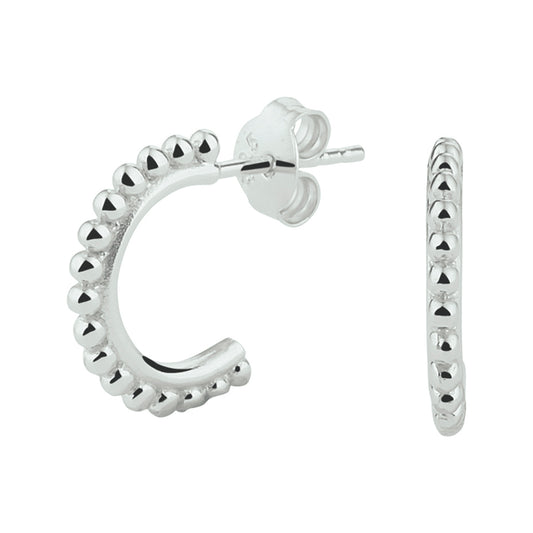 vDam Stekeroorringen Bolletjes Zilver Gerhodineerd 1329337