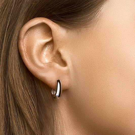 vDam Stekeroorringen Zilver Gerhodineerd 1332390