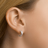 vDam Stekeroorringen Zirkonia Zilver Gerhodineerd 1329284