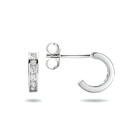 vDam Stekeroorringen Zirkonia Zilver Gerhodineerd 1333958