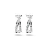 vDam Stekeroorringen Zirkonia Zilver Gerhodineerd 1334756