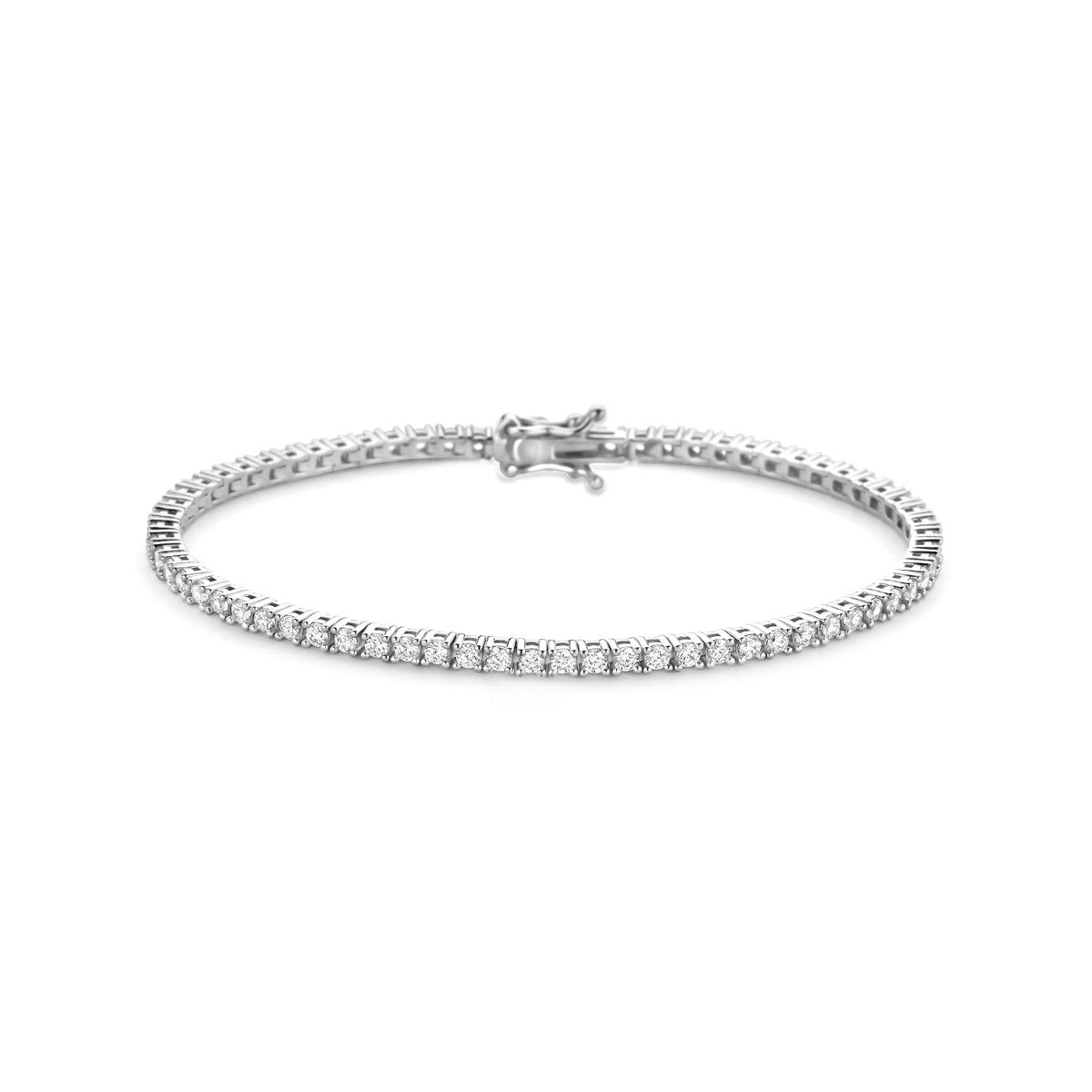 vDam Tennisarmband Zirkonia 2,5 Mm Zilver Gerhodineerd 1341153