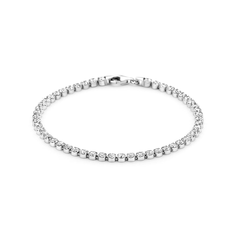 vDam Tennisarmband Zirkonia 3,1 Mm Zilver Gerhodineerd 1332764