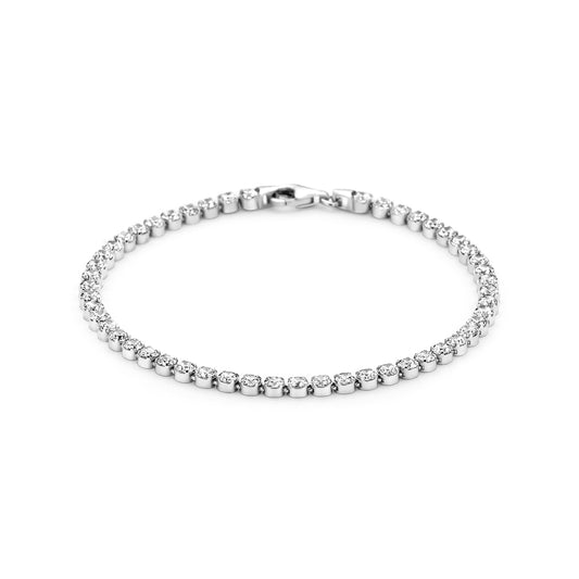 vDam Tennisarmband Zirkonia 3,1 Mm Zilver Gerhodineerd 1332764