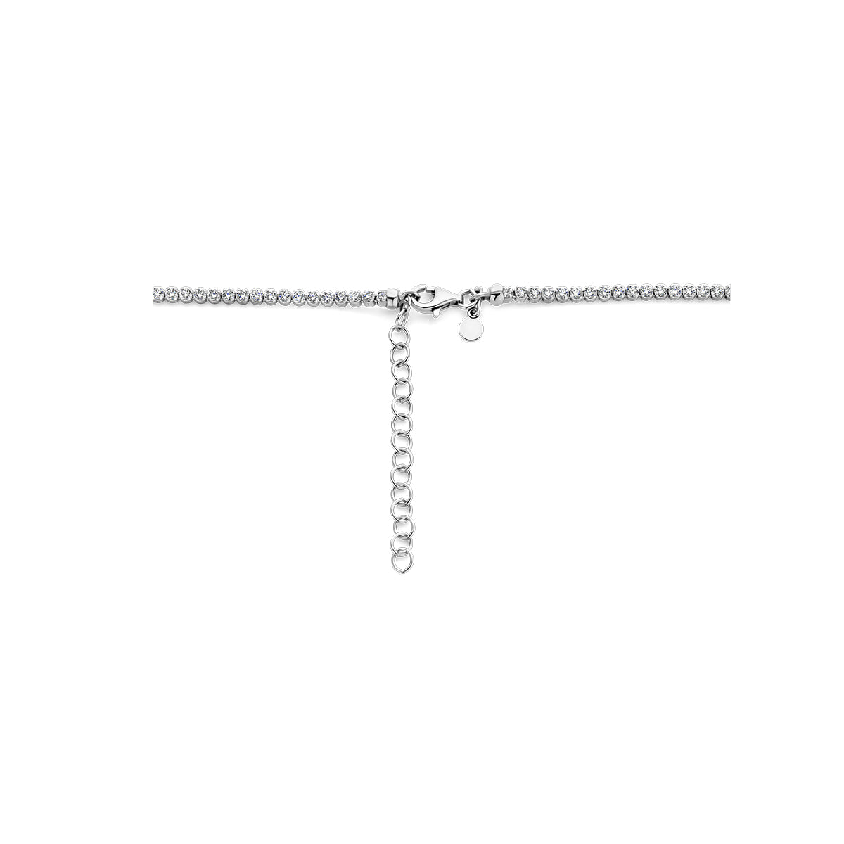 vDam Tenniscollier Zirkonia 2,5 Mm Zilver Gerhodineerd 1337810  40cm