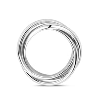 vDam Trinity Ringen Zilver Gerhodineerd 1338331 Maat 16½