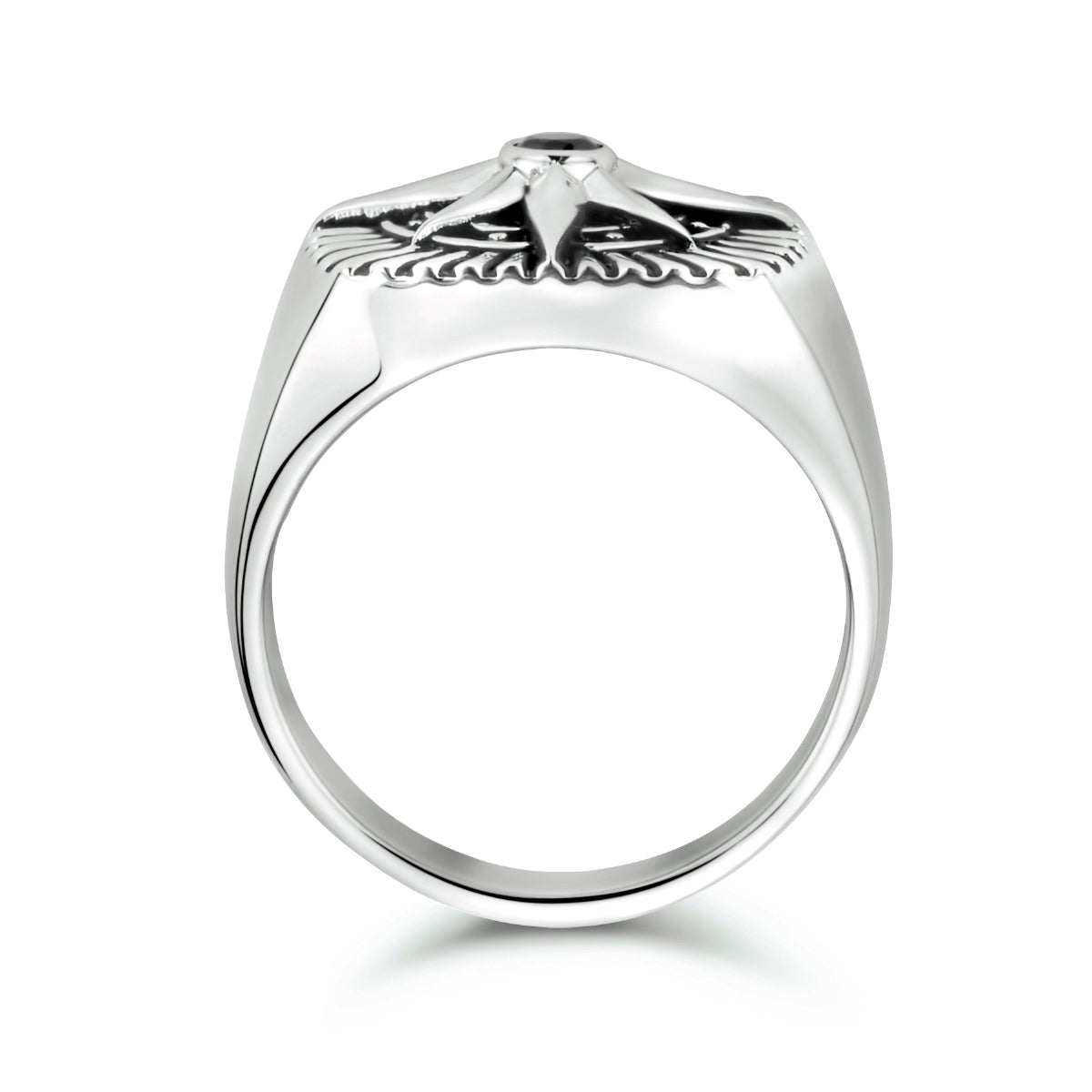 vDam Zegelring Ster Zirkonia Zilver Gerhodineerd 1334287 Maat 19