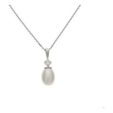 vDam Zilveren Ketting Parel 1323197