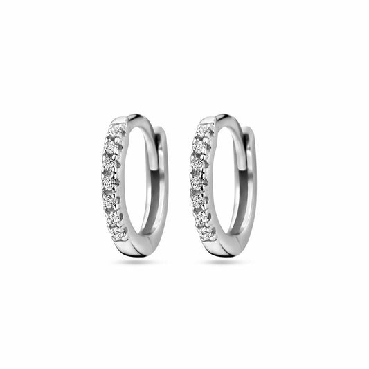 vDam Zilveren Klapoorbellen Zirkonia 1328397