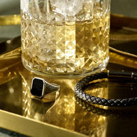 vDam Zilveren Zegelring Massief Onyx 1014620