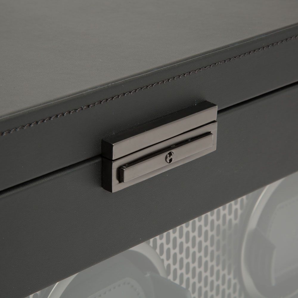 WOLF Axis Driedubbele Horloge Opwinder met Opslag 469403 - Juwelier van Dam