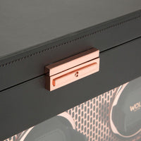 WOLF Axis Driedubbele Horloge Opwinder met Opslag 469416 - Juwelier van Dam