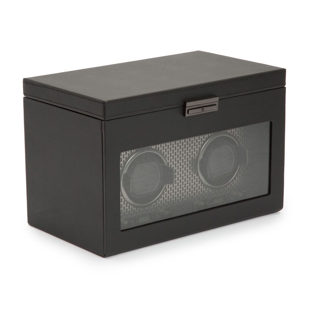 WOLF Axis Dubbele Horloge Opwinder met Oplsag 469303 - Juwelier van Dam