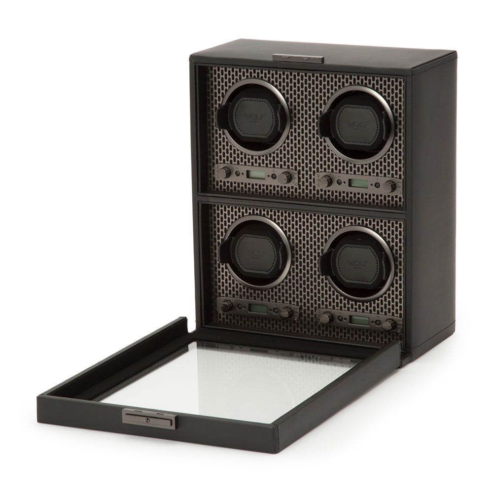 WOLF Axis Vierdubbele Horloge Opwinder 469503 - Juwelier van Dam