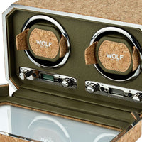 WOLF Cortica Dubbele Kurk Horloge Opwinder 668461 - Juwelier van Dam