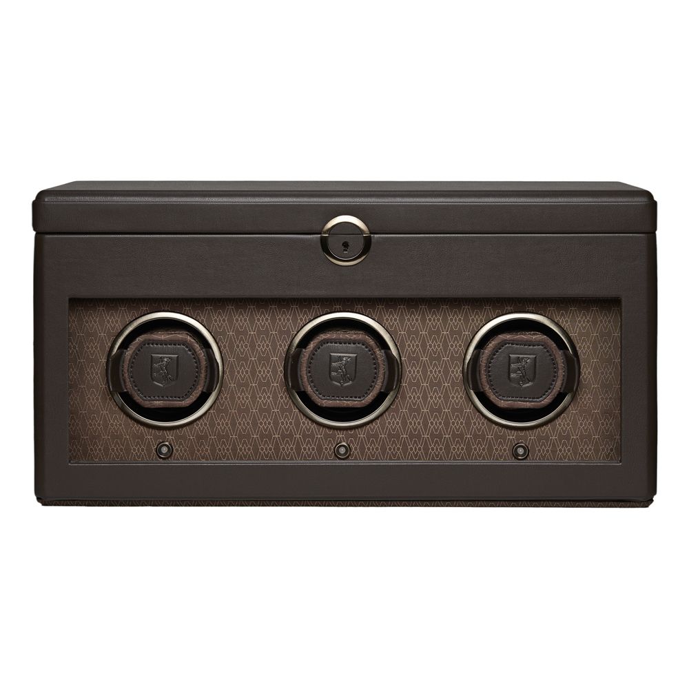 WOLF Earth Driedubbele Horloge Opwinder met Opslag 190506 - Juwelier van Dam