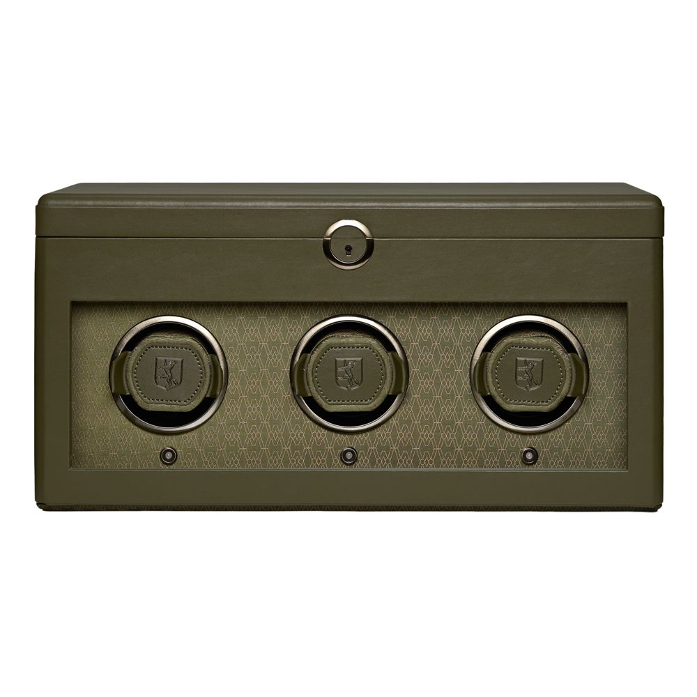 WOLF Earth Driedubbele Horloge Opwinder met Opslag 190541 - Juwelier van Dam