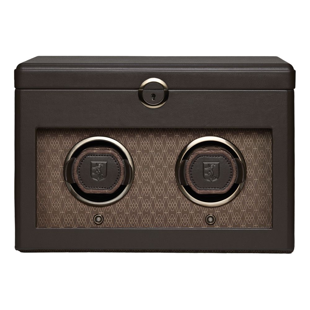WOLF Earth Dubbele Horloge Opwinder met Opslag 190406 - Juwelier van Dam